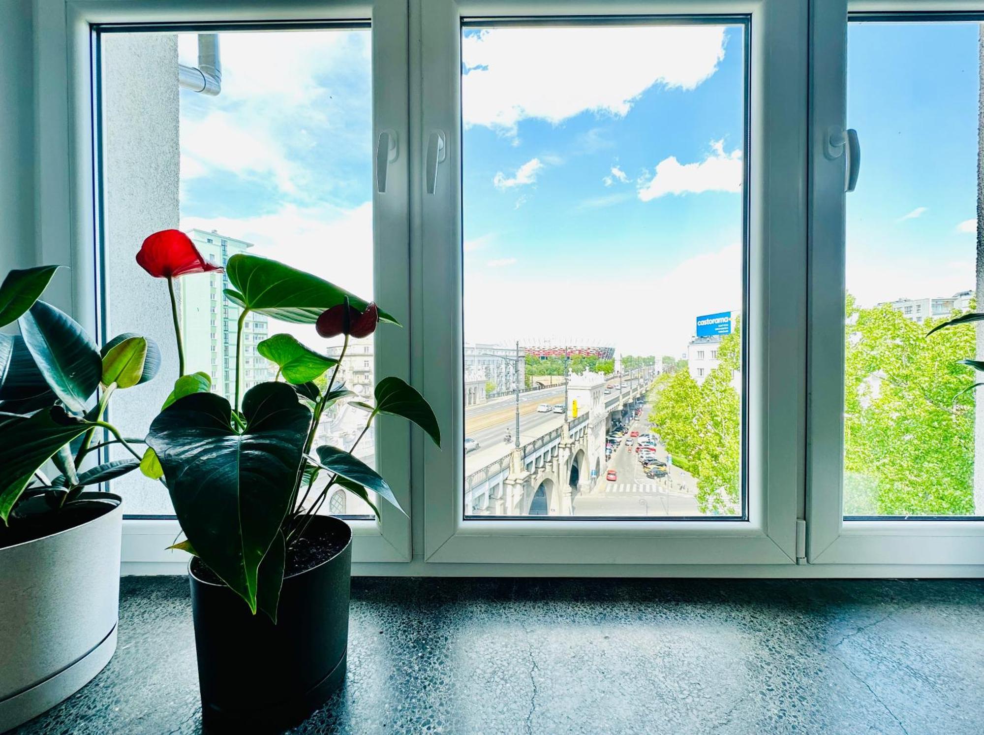 Westside Panorama Pgn Stadium Apartment Warschau Exterior foto